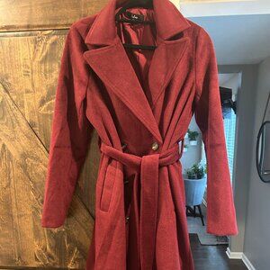 Lulus red wool coat